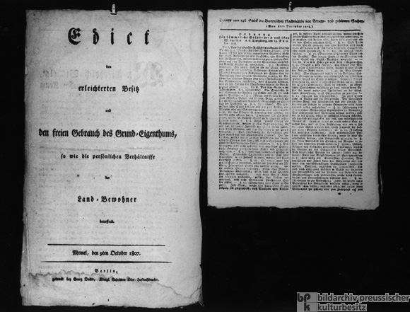 The Prussian "October Edict" of 1807 (1807)